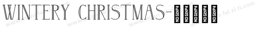 Wintery Christmas字体转换